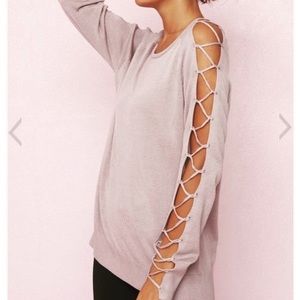 Lilac Cut Out Sweater